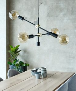 Đèn thả | TORSTEIN | kim loại | đen | D40xR56xC35cm