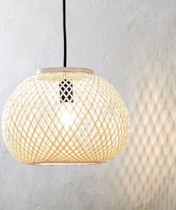 Đèn thả | SIGVARD | tre | màu tự nhiên | Ø35xC25cm